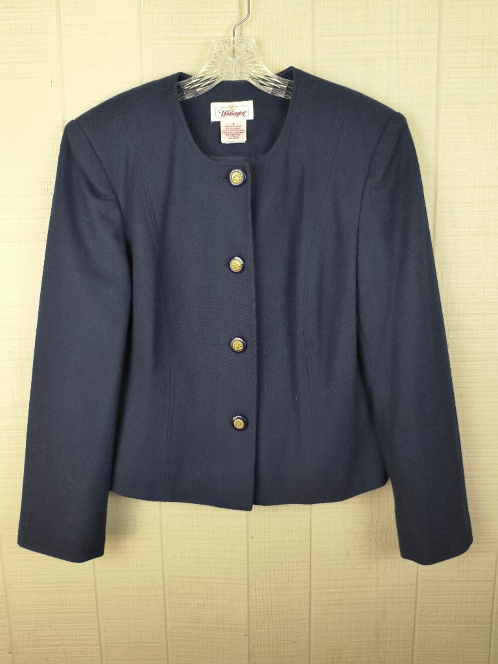 Vintage 90s Worthington Wool Suit Jacket Blazer Corporate Classic Preppy